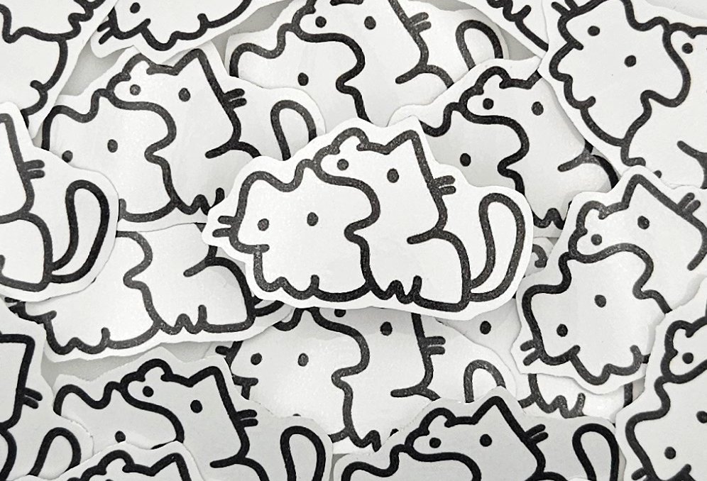 "Katzenpärchen" Katzen Sticker