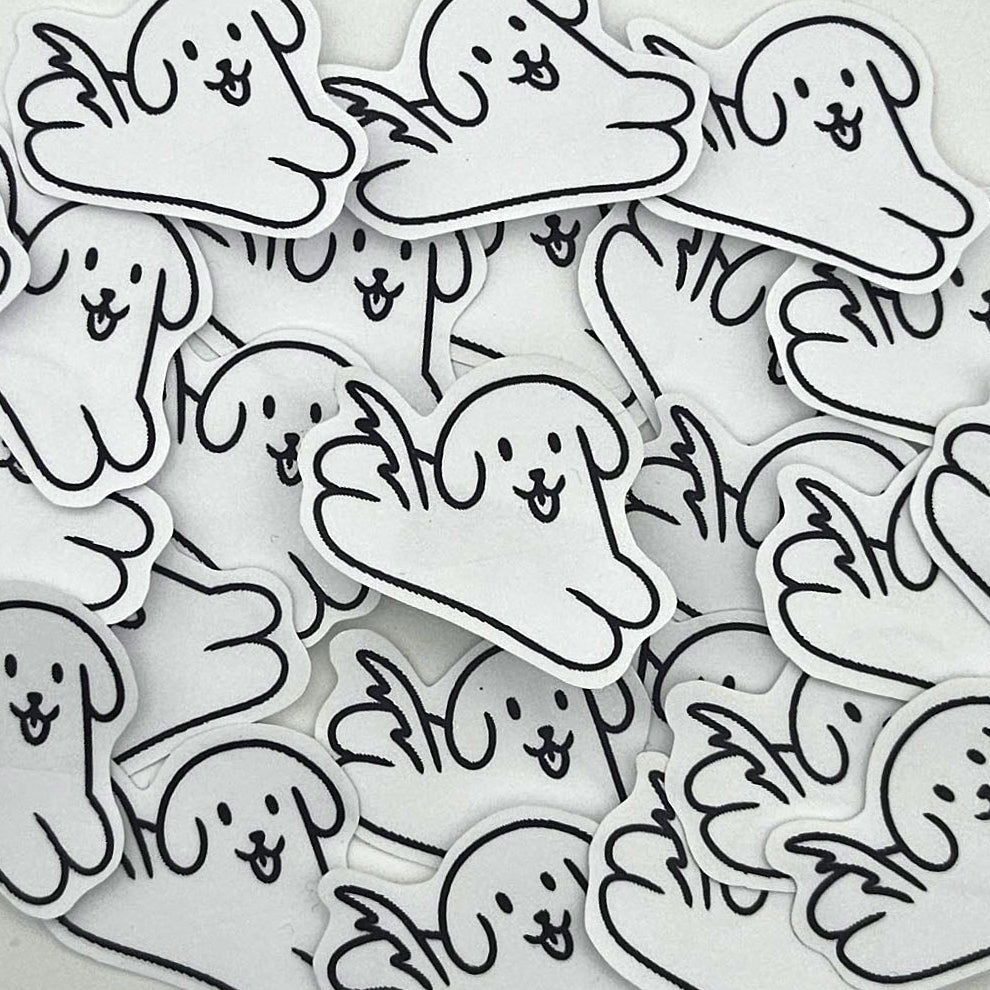 hüpfender Hunde Sticker