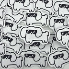 cooler Hunde Sticker