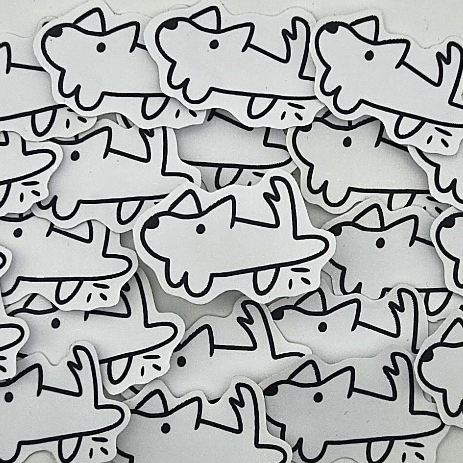 Pipi Hunde Sticker