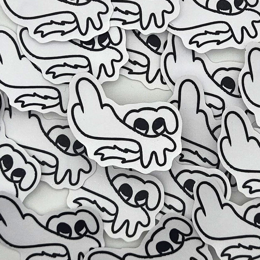 Mittelfinger Hunde Sticker