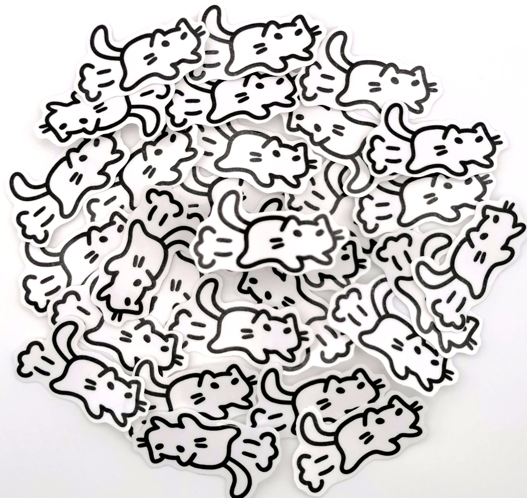 "rennende Katze" Katzen Sticker