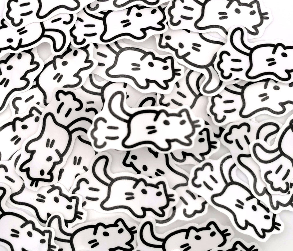 "rennende Katze" Katzen Sticker