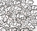 "rennende Katze" Katzen Sticker