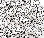 "rennende Katze" Katzen Sticker