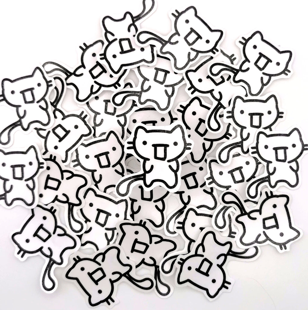 "sprachlose Katze" Katzen Sticker
