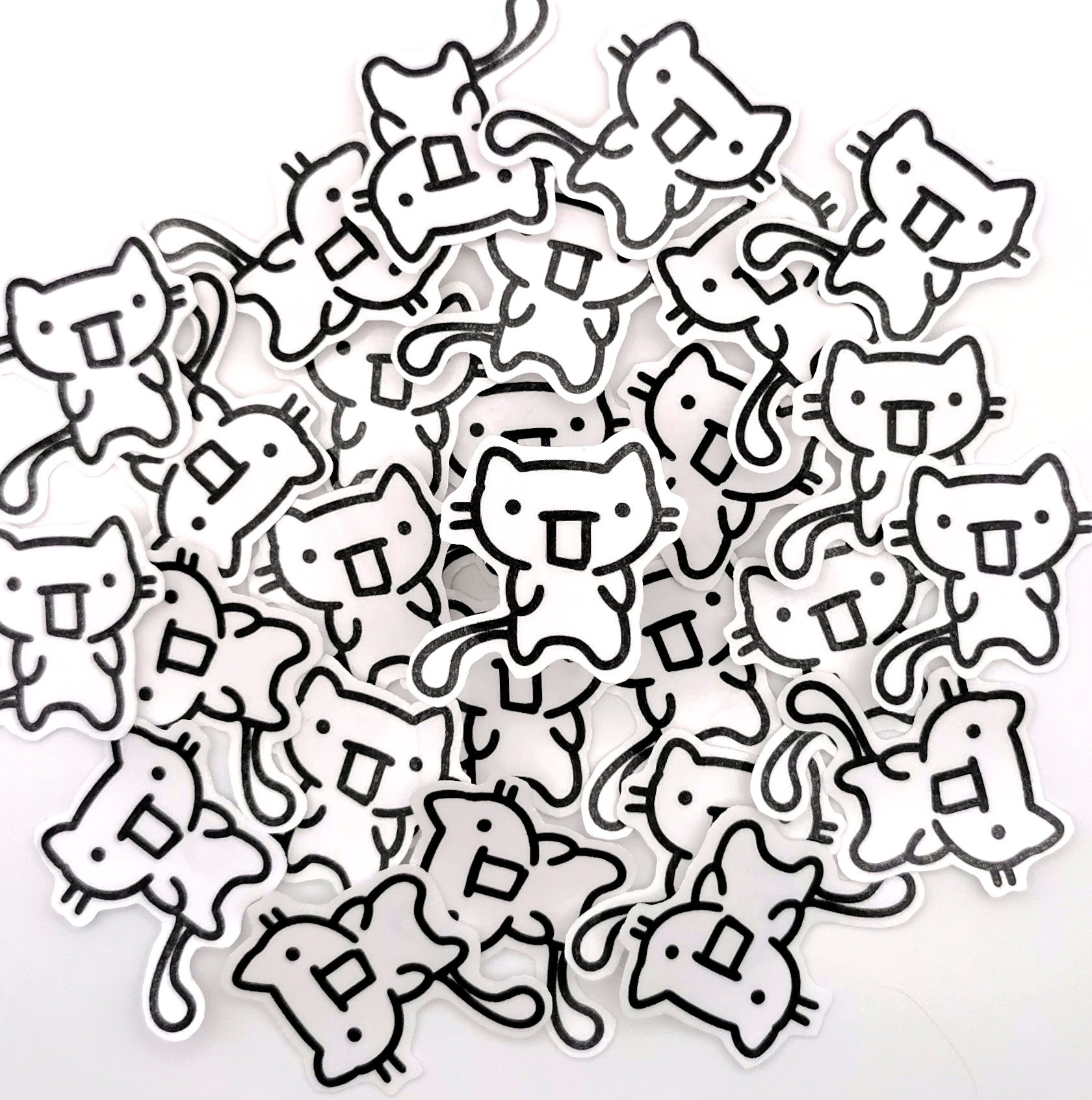 "sprachlose Katze" Katzen Sticker