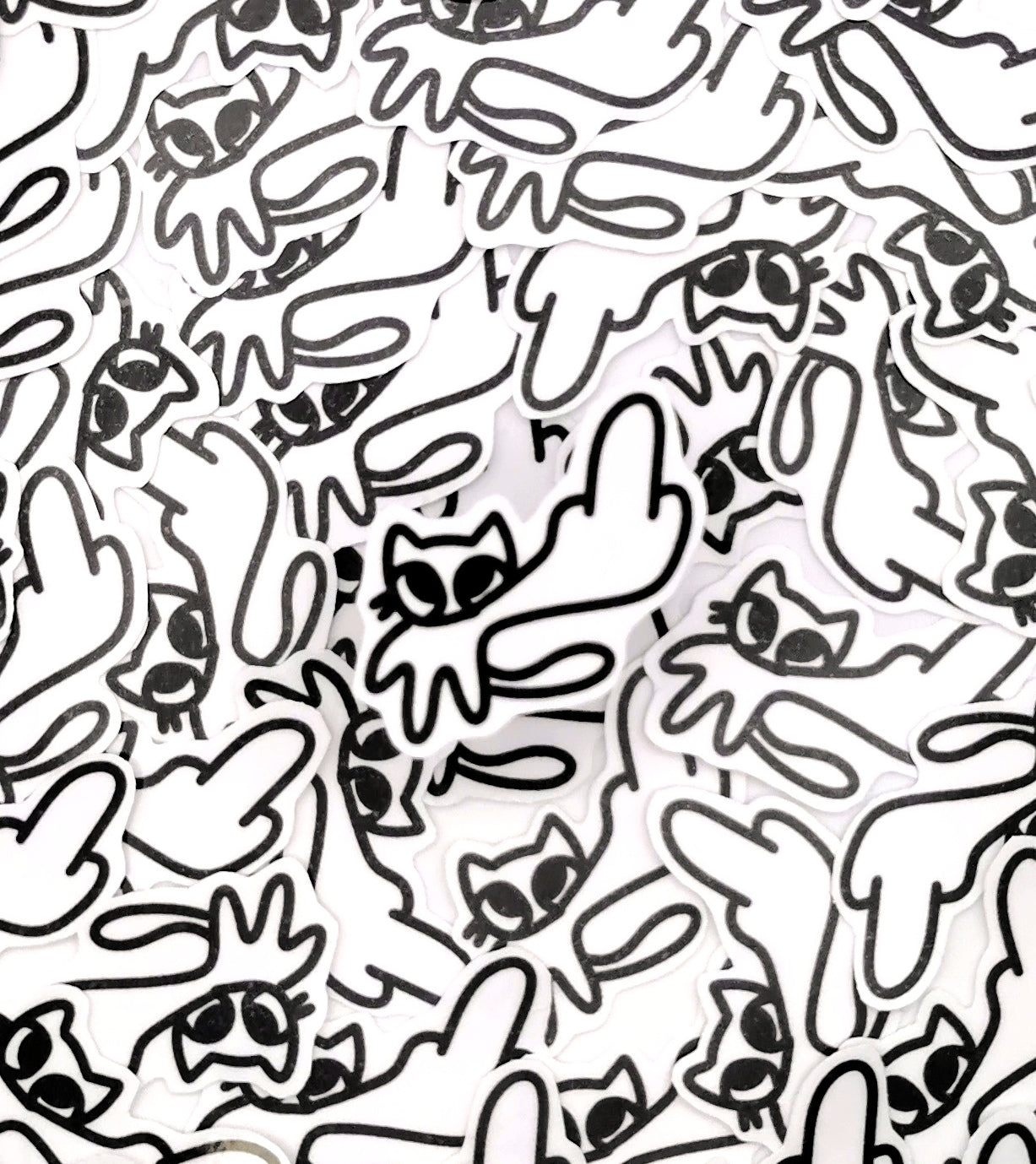 "Mittelfingerkatze" Katzen Sticker