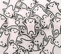 "Leben am Limit Katze" Katzen Sticker