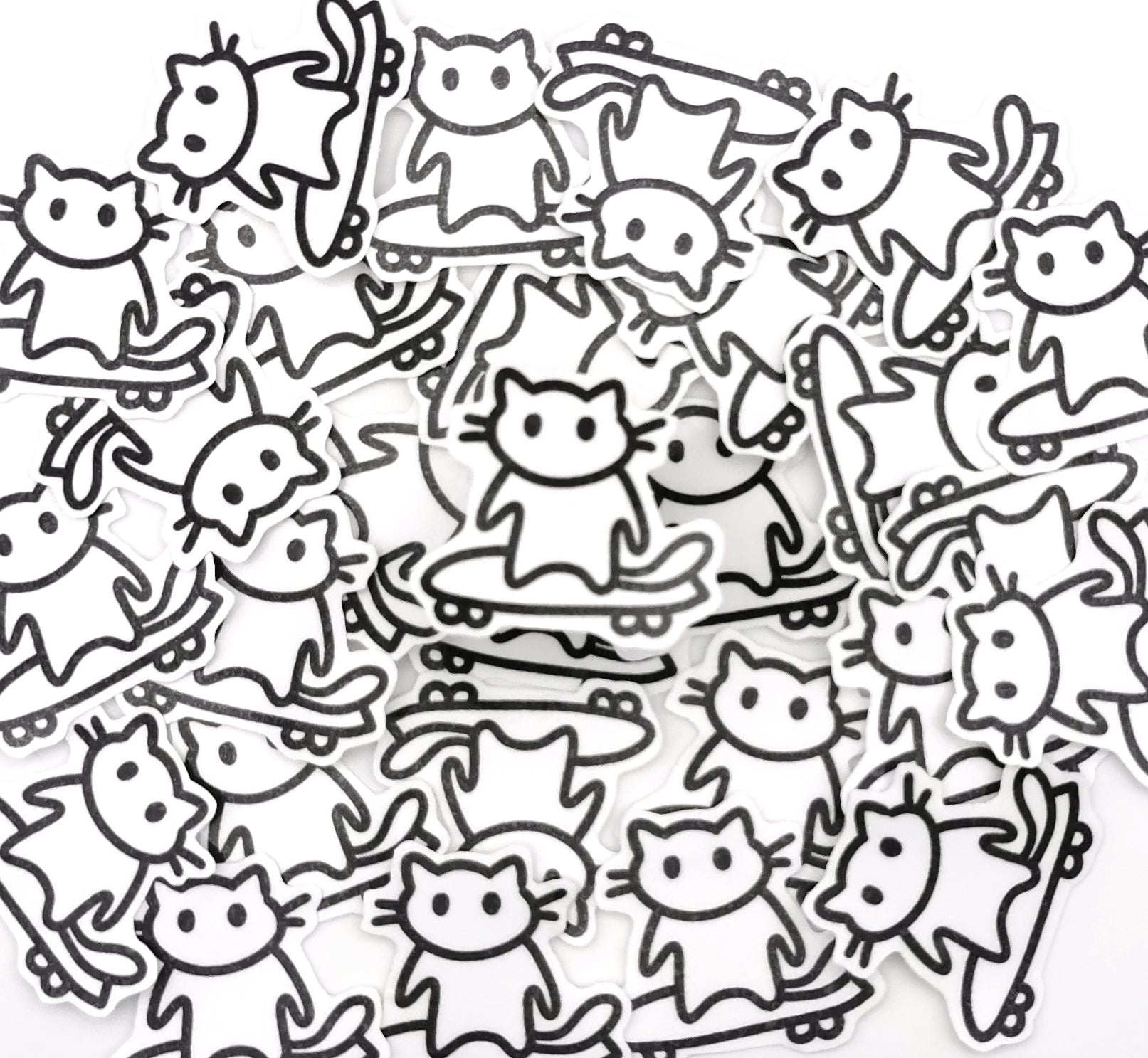 "Skateboardkatze" Katzen Sticker