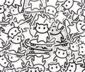"Skateboardkatze" Katzen Sticker