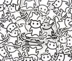 "Skateboardkatze" Katzen Sticker