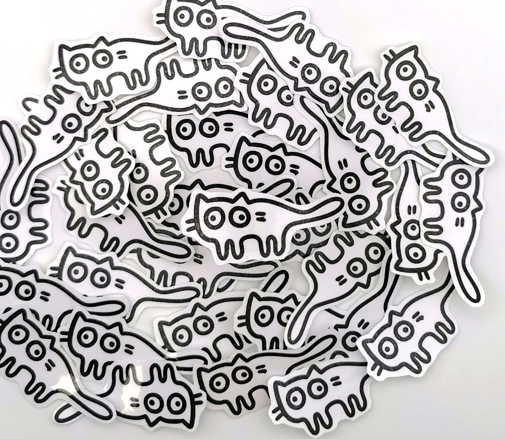 "schielende Katze" Katzen Sticker