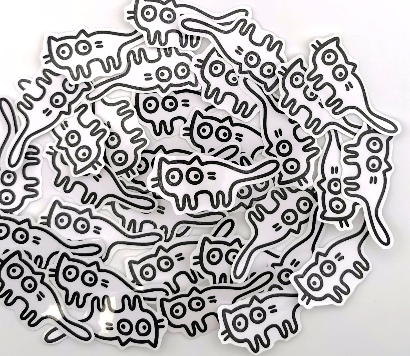 "schielende Katze" Katzen Sticker