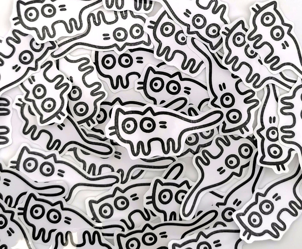 "schielende Katze" Katzen Sticker