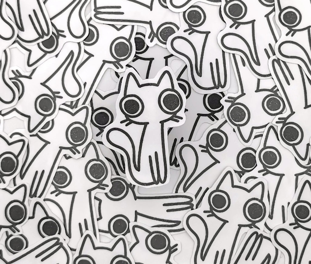 "starrende Katze" Katzen Sticker