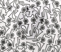 "starrende Katze" Katzen Sticker