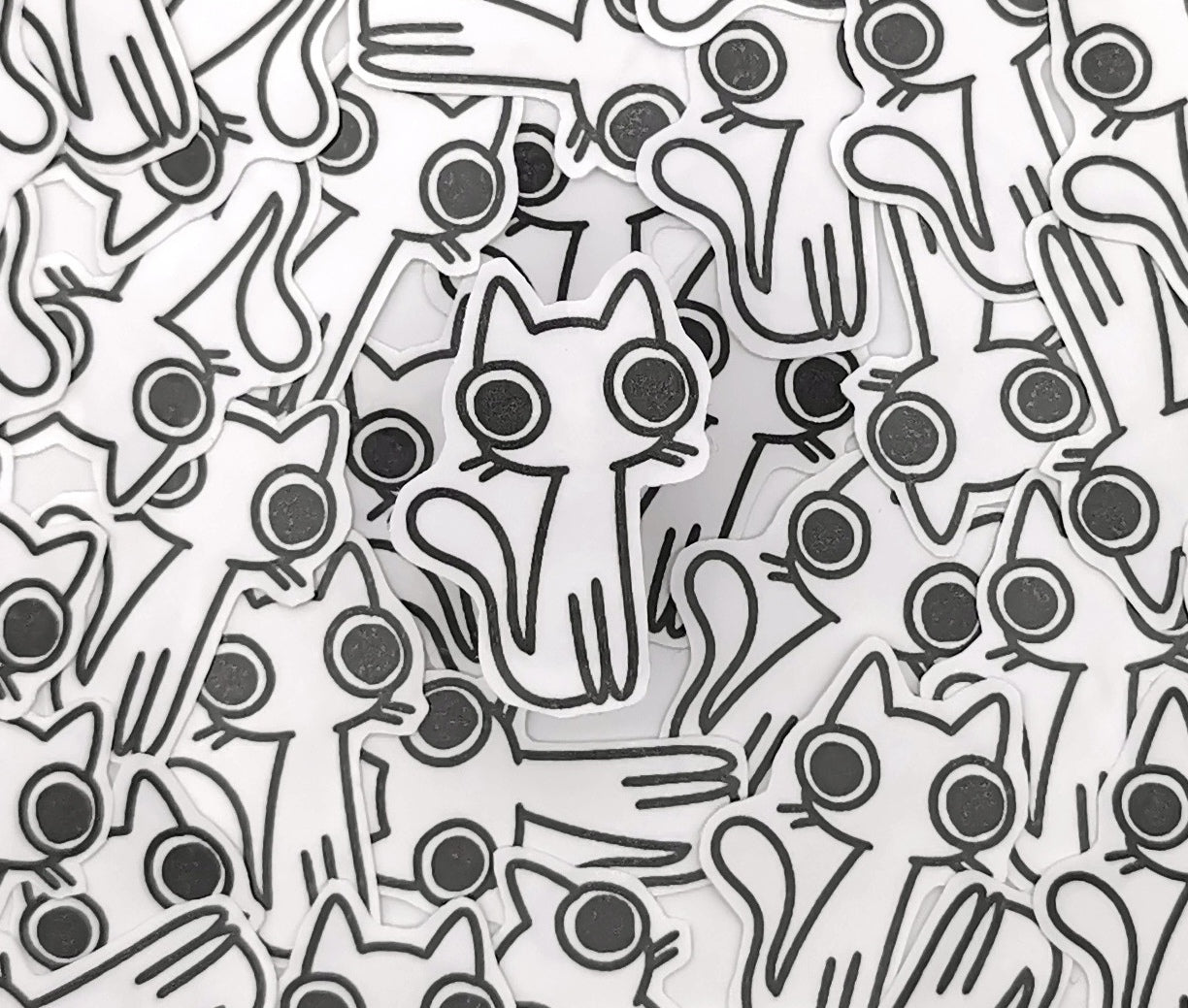 "starrende Katze" Katzen Sticker