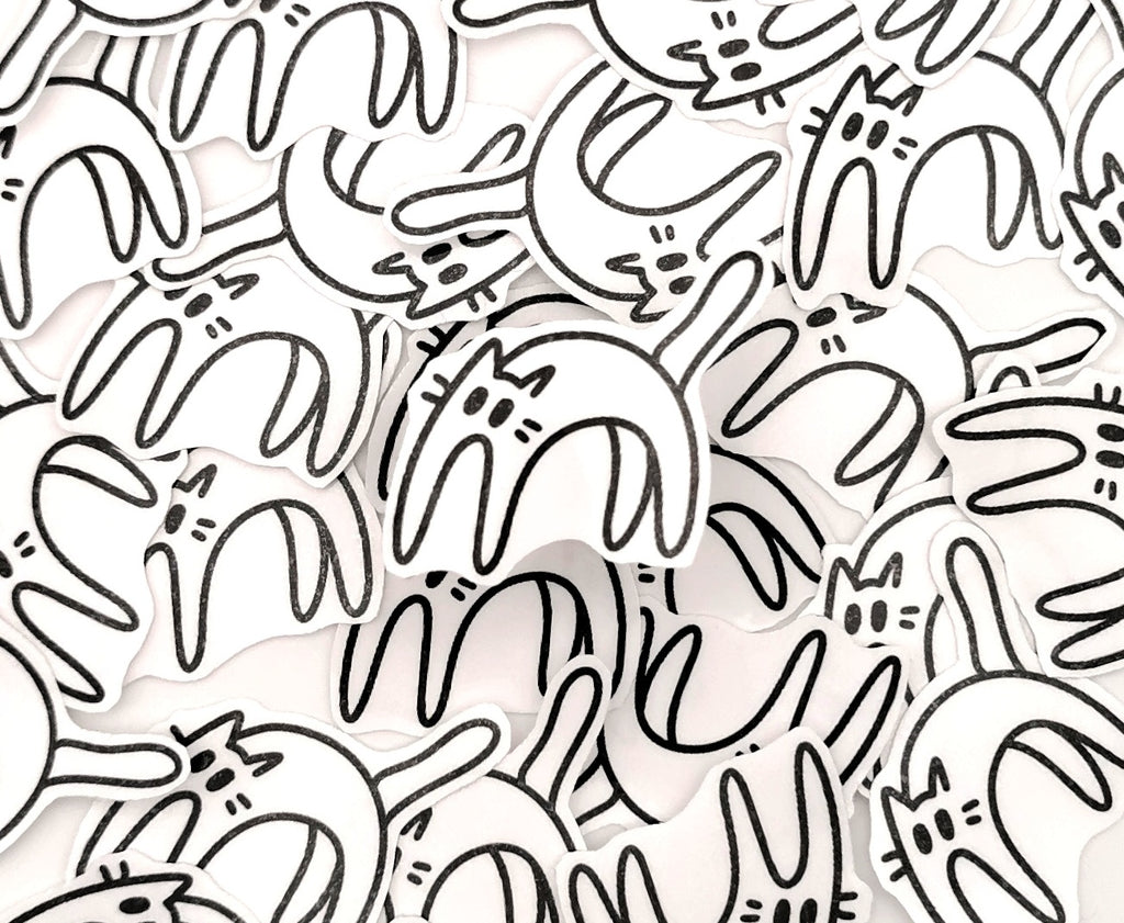 "Angstkatze" Katzen Sticker