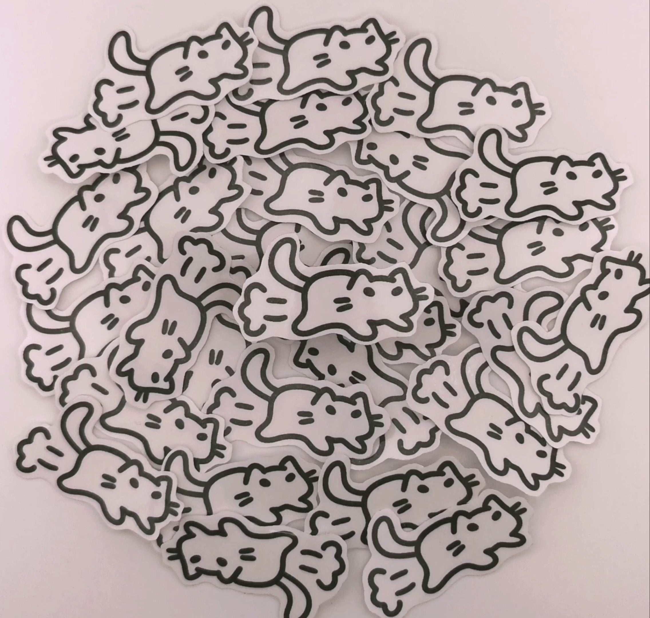 "rennende Katze" Katzen Sticker