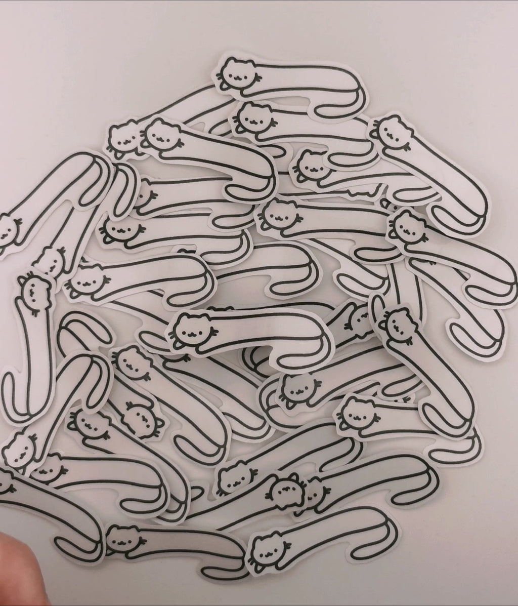 "Nudelkatze" Katzen Sticker