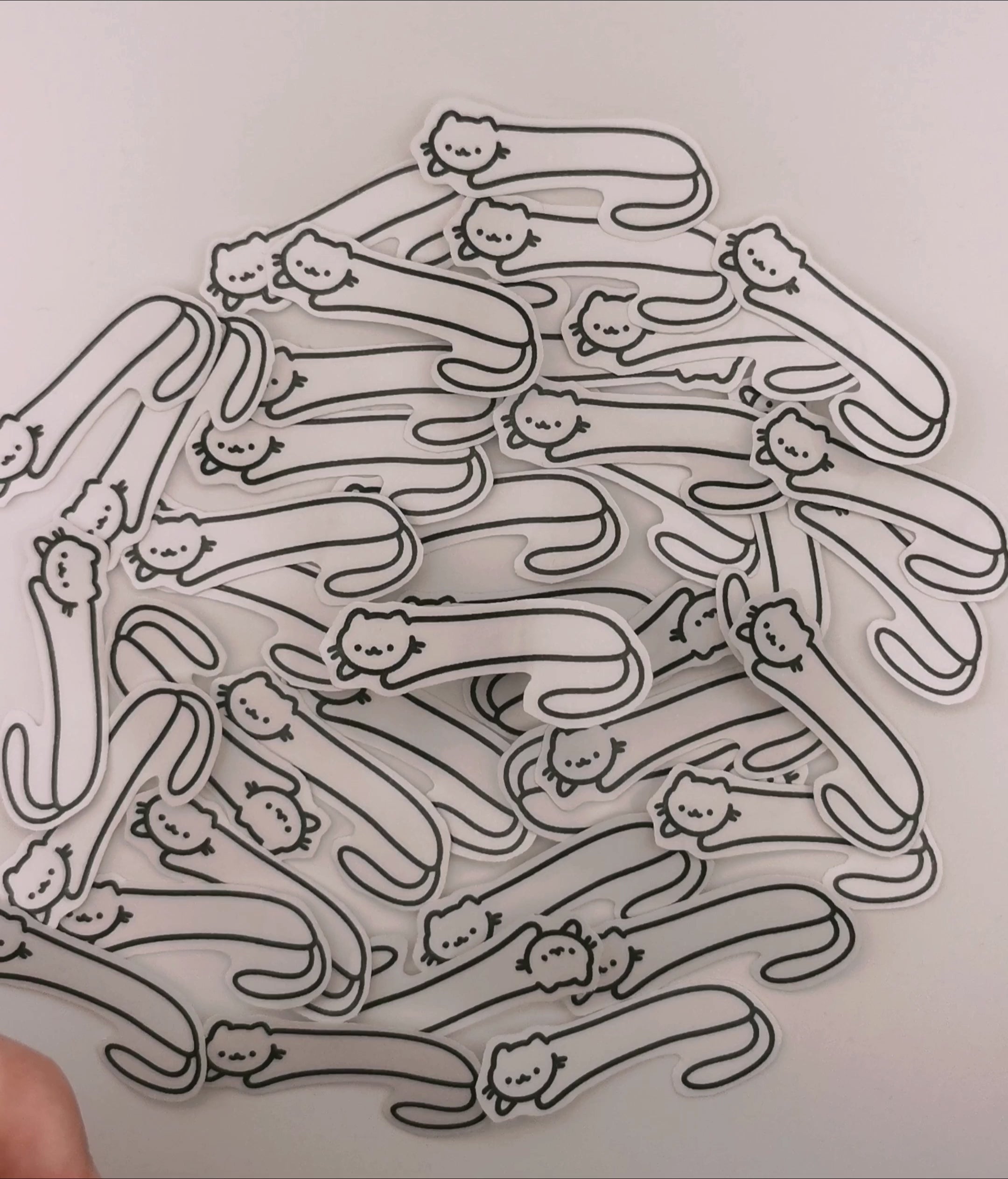 "Nudelkatze" Katzen Sticker