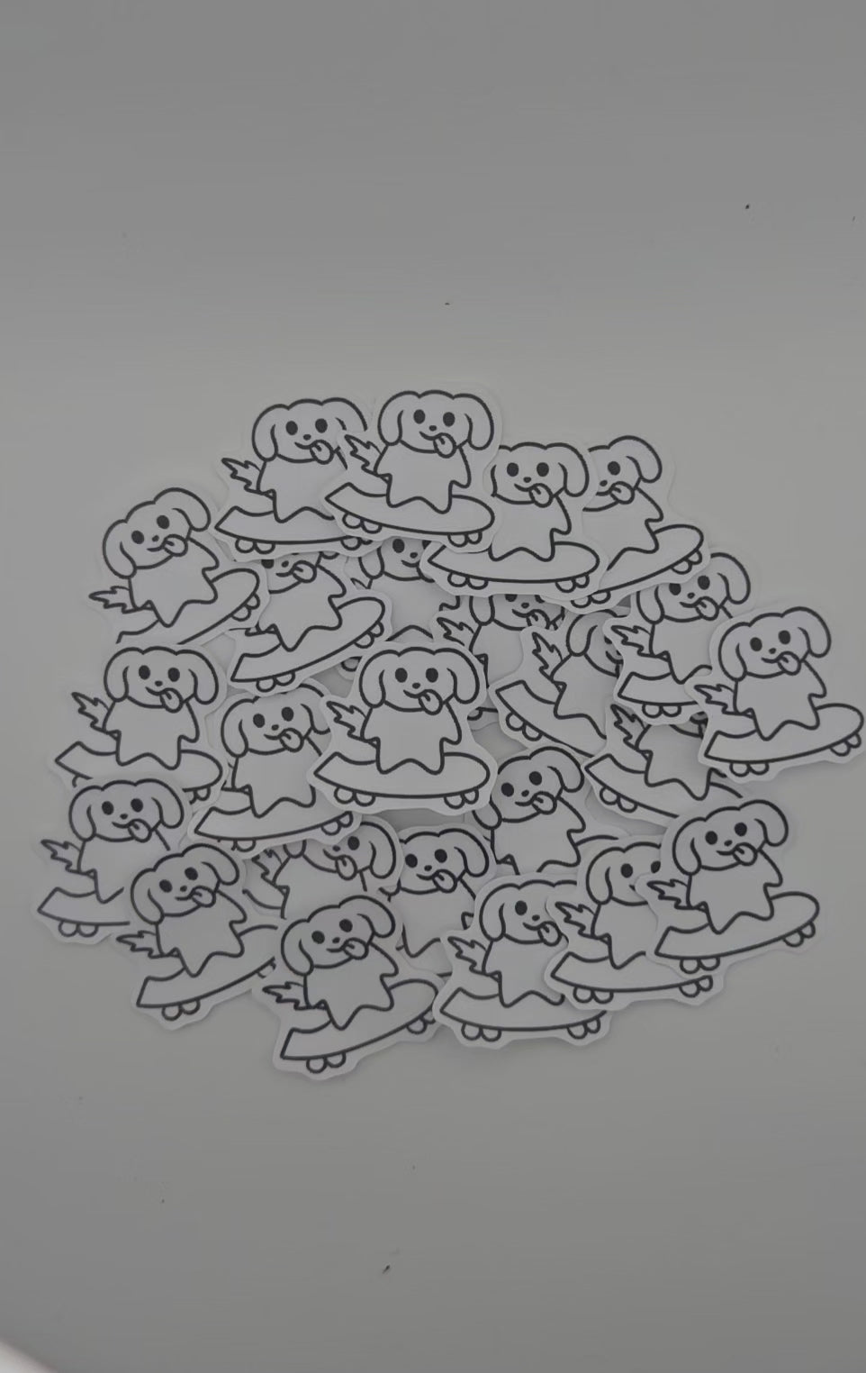 Skateboard Hunde Sticker