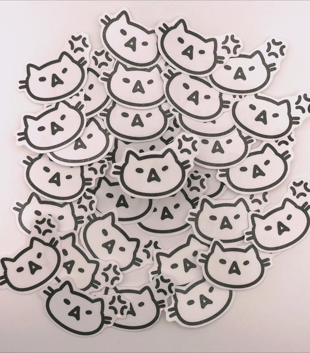 "genervte Katze" Katzen Sticker