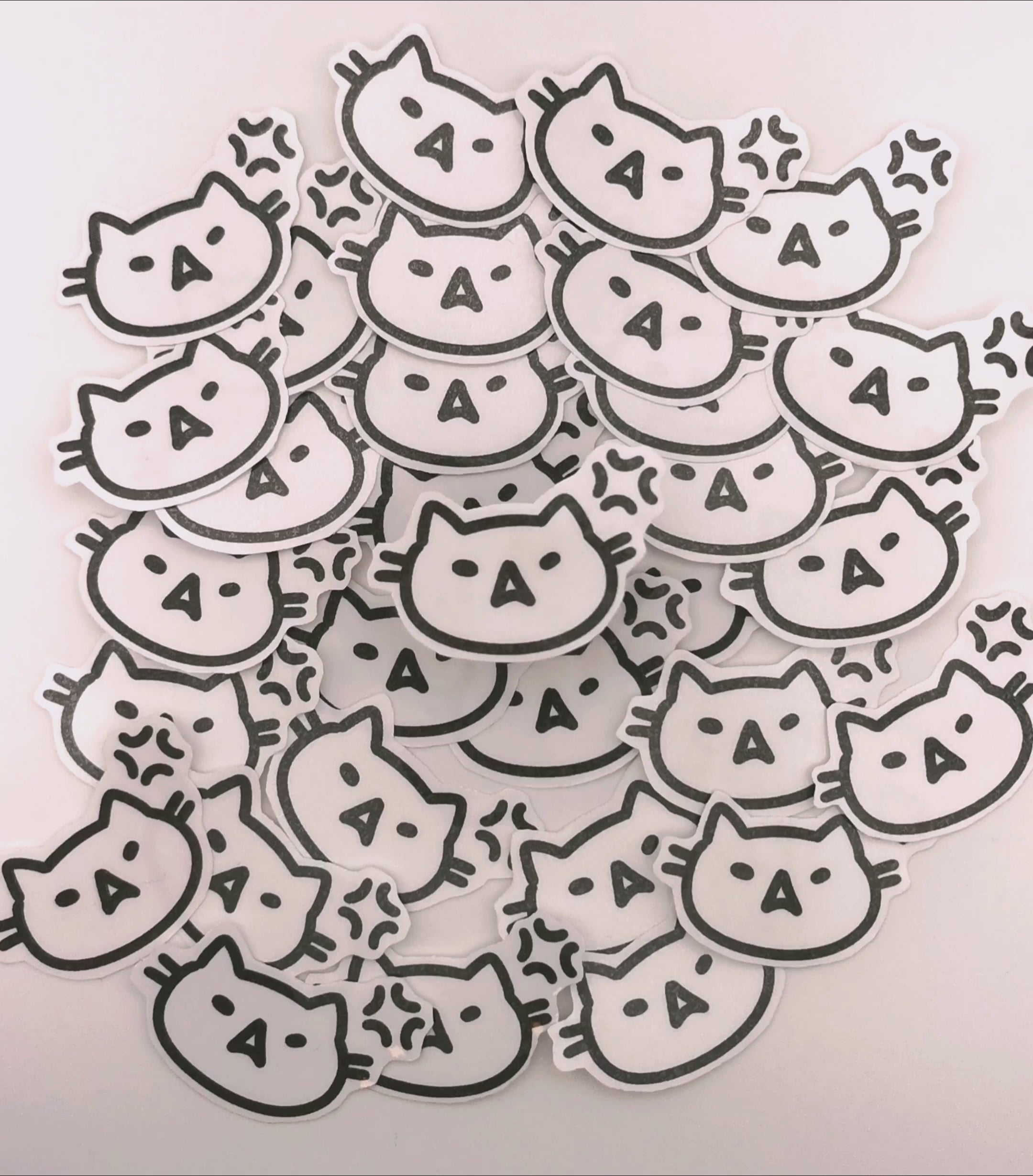 "genervte Katze" Katzen Sticker