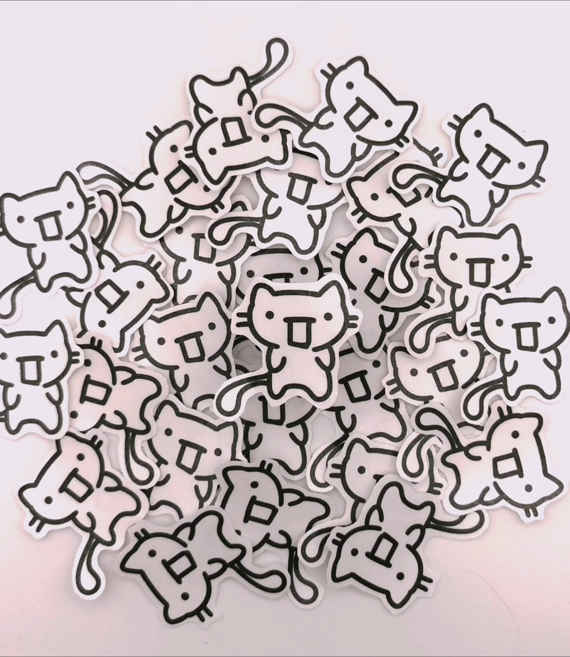 "sprachlose Katze" Katzen Sticker