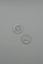 Skateboard Hunde Button